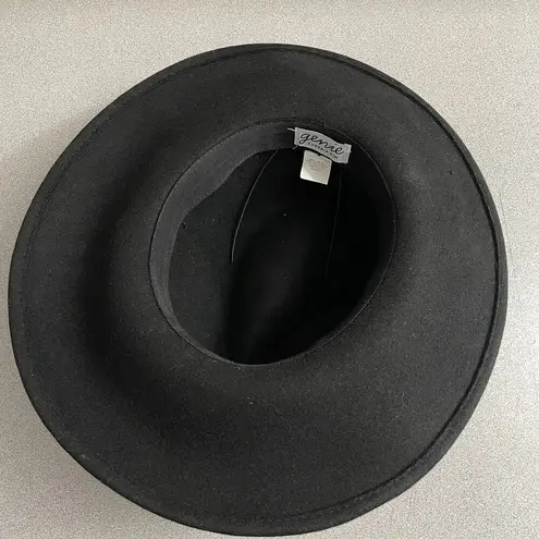 Genie by Eugenia Kim Wool Fedora Hat Black Womens Paisley Band White Outdoors