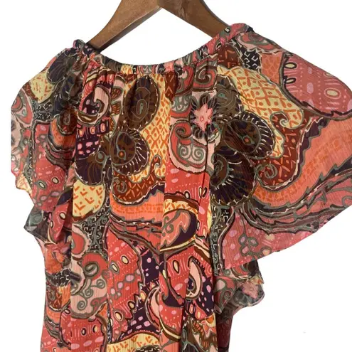 ALC Frank A.L.C. June Silk Short Sleeve Blouse