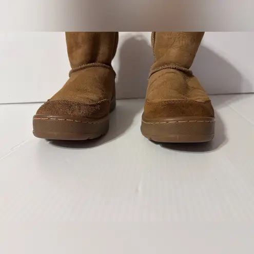 L.L. Bean brown suede lined boots women size 8 M