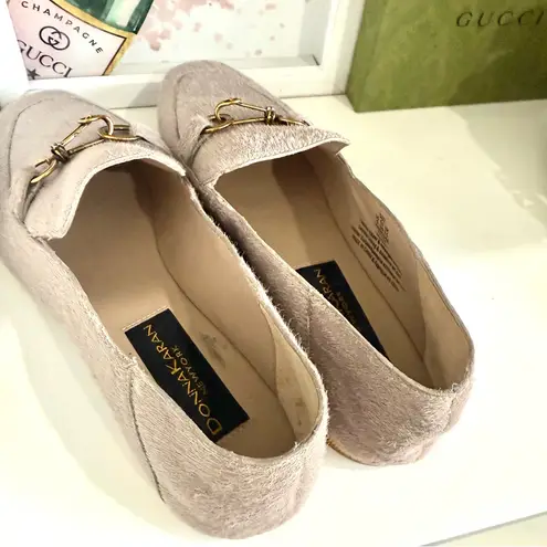 Donna Karan Light Beige Suede Loafers size 6