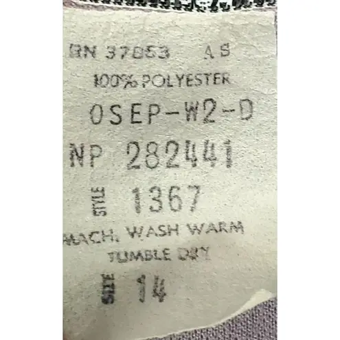 Vintage Lady Blair Top Size 14 Purple Floral Cottagecore Fairy Retro Throwback