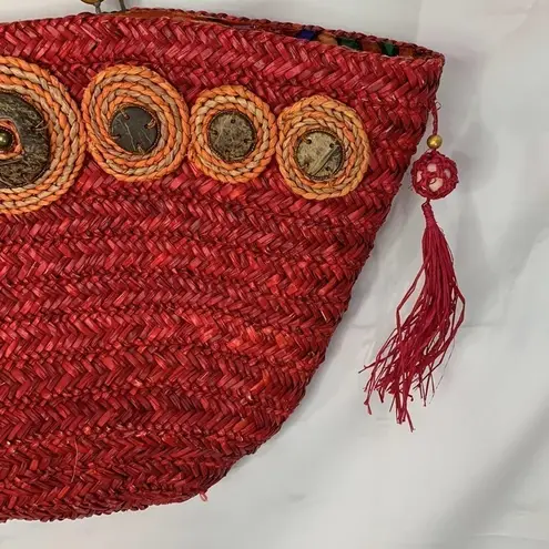 Flora Bella Bohemian Tote Bag Red