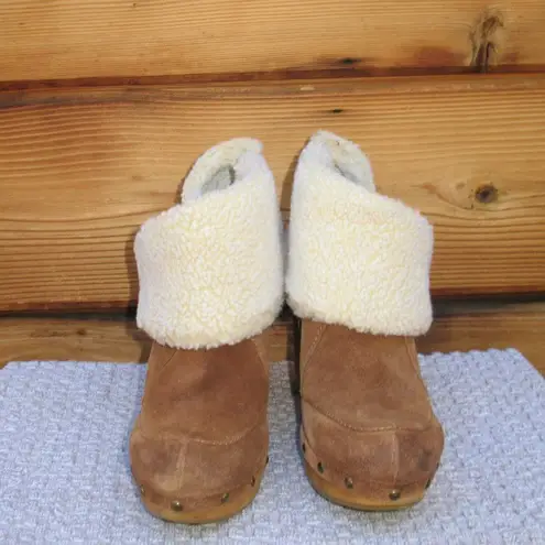 Nine West  Vintage womens 5 Brown Heeled Clogs