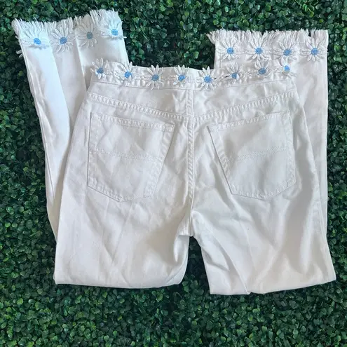 Tommy Hilfiger Tommy jeans EUC daisy embellishmented cropped jeans