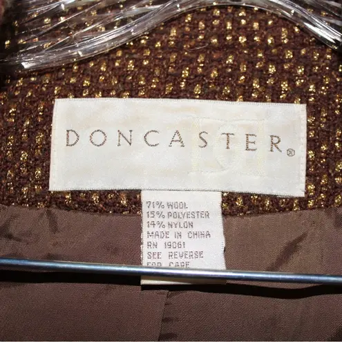 Doncaster  Brown Skirt Suit Set Size 16