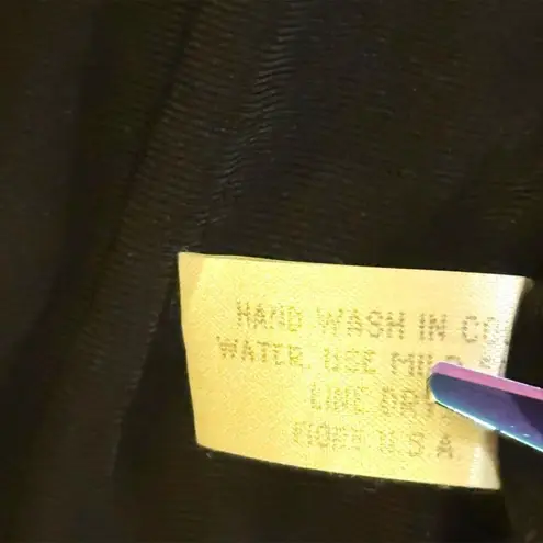 Fiore USA 90’s Black Slinky Floral Sequin LS Maxi Dress Sz L Boho Witchy Goth