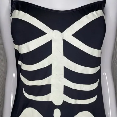 Leg Avenue  halter top skeleton jumper costume 8/10 Halloween cosplay romper