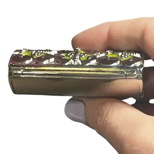 Judith Leiber Neiman Marcus Butterfly Pillbox Trinket Purple