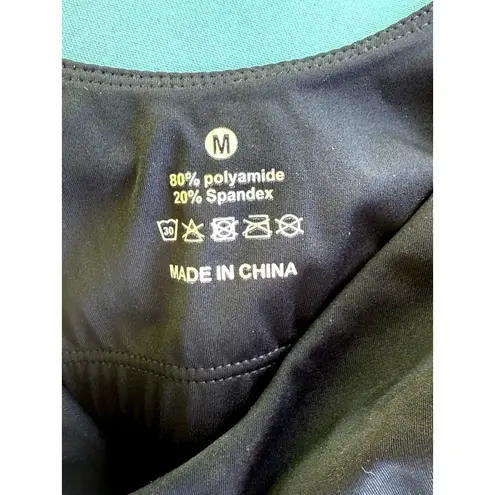 Women’s Longline Sports Bra Wirefree Padded Medium Support Yoga Bras Gym Running Black