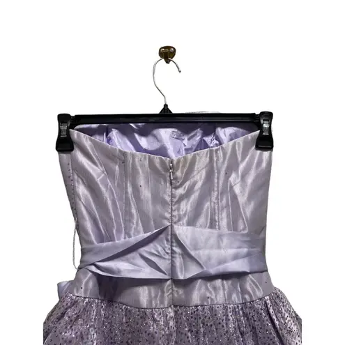 Gunne Sax Jessica McClintock Bubble Dress Purple Size 3 Vintage Glam 90’s Fairy