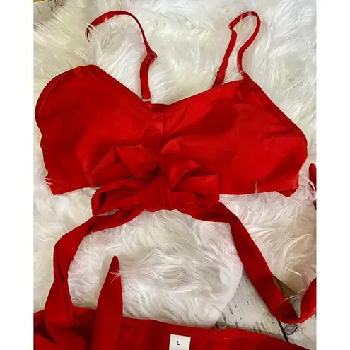 None High Waisted Bandage Wrap Bikini Size EXTRA LARGE NWOT