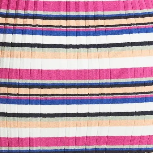 Club Monaco NWT Dress Summer Stripes Rib Knit Midi Tank Dress Women’s Size Large