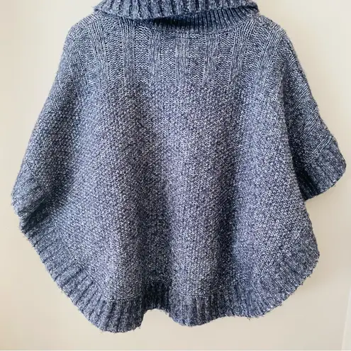 Aerie  Button Up Poncho Sweater Charcoal Gray Sz XS - Image 8