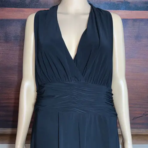 Evan Picone Black Empire Waist Cocktail Dress Size 16