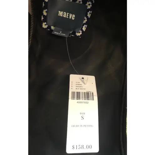 Maeve Retro Tilde Jacquard Mixed Media Colored Polka Dots Dress Size S NWT