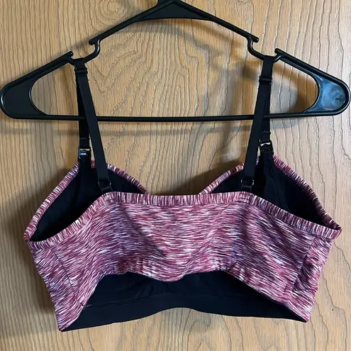 Motherhood Maternity Pink & Black Women’s Nursing Bra Large Size undefined