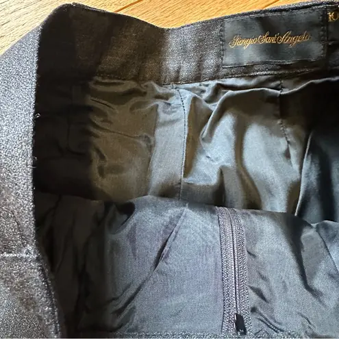 Giorgio Sant’Angelo Vintage Wool Plaid Menswear Trousers Womens Size 10 Gray