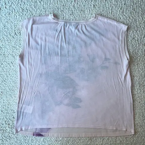 Ted Baker  Cosita Floral Sheer Short Sleeve Shirt Blouse Ethereal Posie 4 / US 10