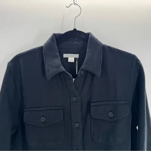 Outerknown Women’s Blanket Shirt Dress Organic Cotton Size Small NWT Black