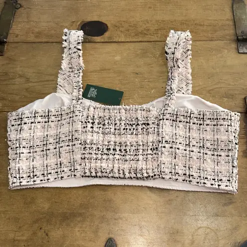 Wild Fable Woman’s  Blush Tweed Crop Tank Top Size XL