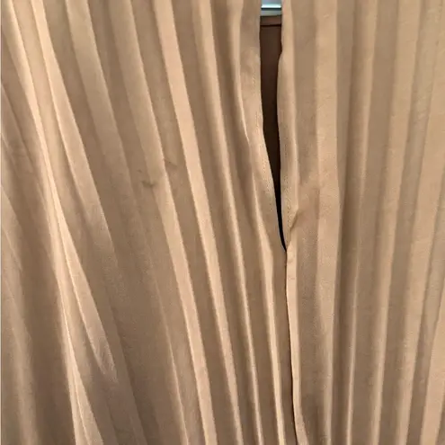 ALC Frank A.L.C. Leah ll Pleated Maxi Dress Toffee Size S