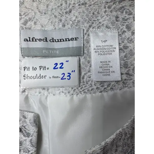 Alfred Dunner Petite Blazer Jacket Embellished Button 3/4 Sleeve Size 14P - Image 3