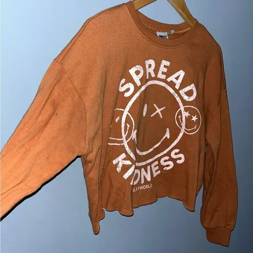 Cropped "Spread Kindness" sweatshirt Brown Size XS