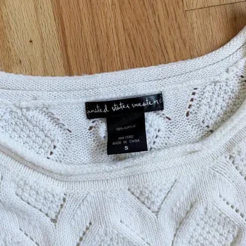 United States Sweaters Cozy White Knit Sweater