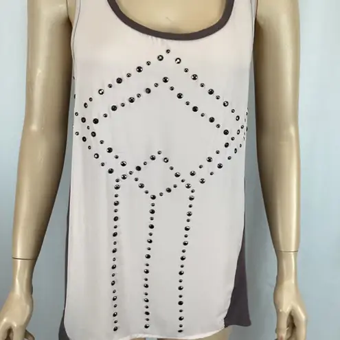 Studio Y Sleeveless embellished top size medium