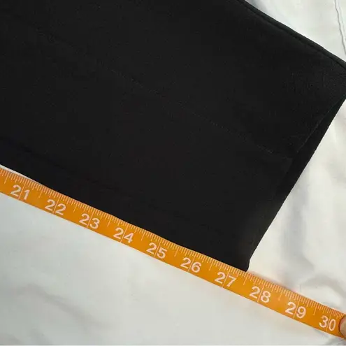 Avec Les Filles Size 6 Black Crop Ankle Tapered Trouser Pants Office Minimalist