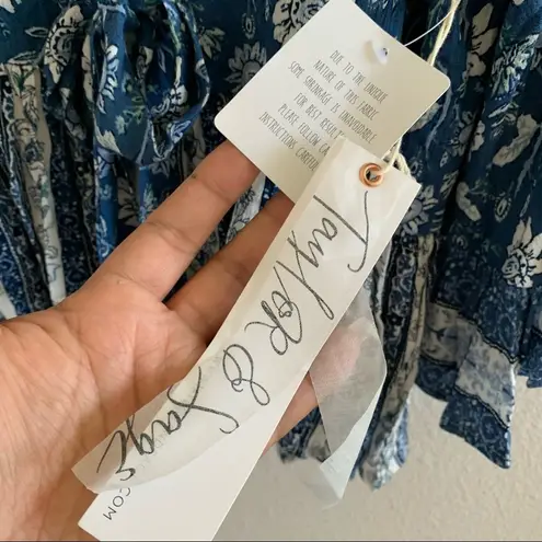 Taylor & Sage NWT Floral Boho Top Ruffle Tie Kimono Top Small