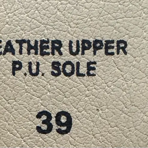 Spring Step Orella leather white slingback wedge sandals, size 9 Made in Italy