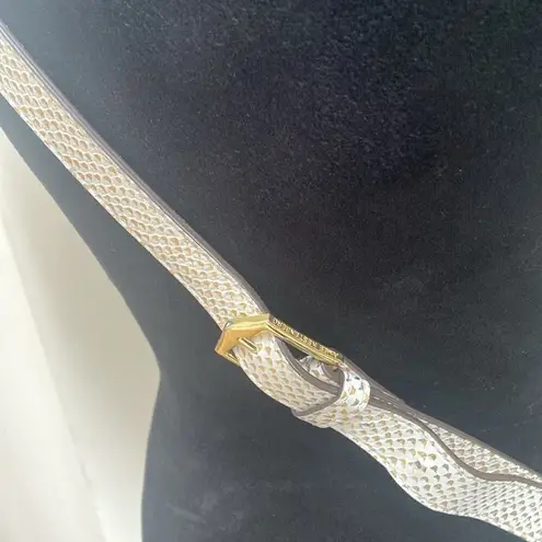 Aimee Kestenberg All For Love Leather Cream and Gold Python Crossbody