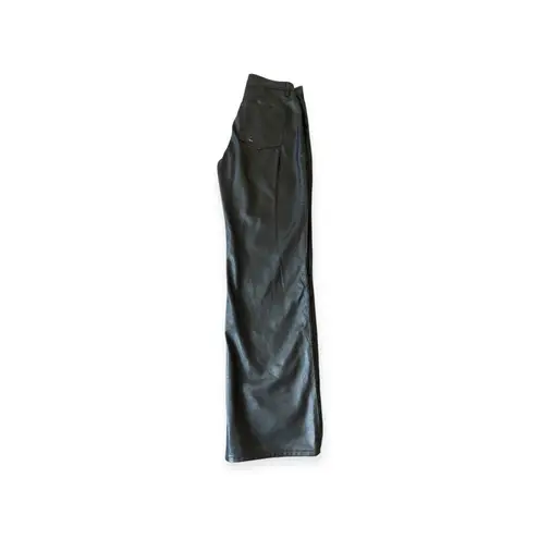 NEW Black Leather Pants Women’s Size 8 Classic Slim Fit & Sexy Biker y2k