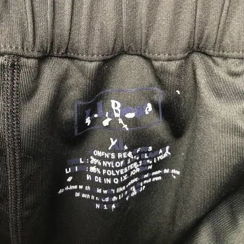 L.L. Bean Pull On Tennis Skirt with Shorts Skort in Black Size Extra Large