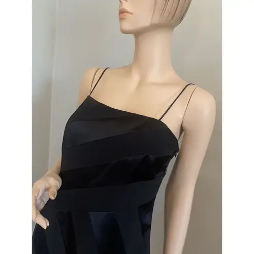 David Meister Womens Spaghetti Strap Sheath Cocktail Formal Dress Black Size 8