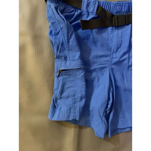 L.L. Bean Women's Blue Shorts M Adjustable Belt Size M
