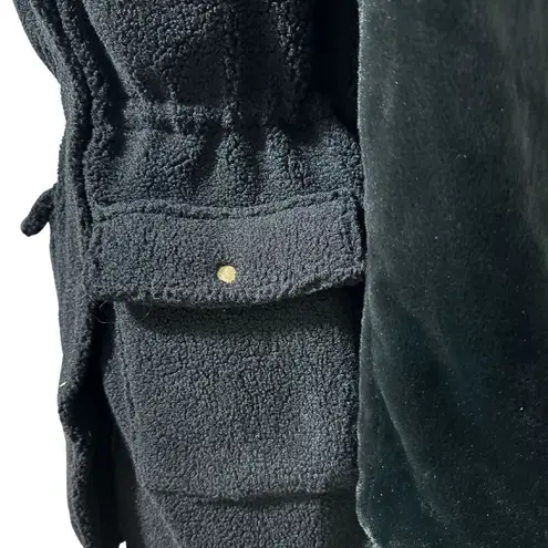 EDEN SOCIETY Faux Fur Wooly Coat Stitchfix Cinch Waist Jacket Black NWT Medium