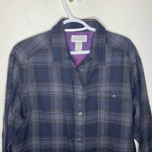 Lands' End Land’s End vintage wool plaid shacket overshirt size 8 - Image 39
