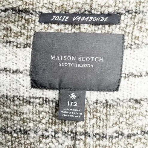 Scotch & Soda Maison  Womens Wool Blend Knit Poncho Cardigan Sweater Size S/M