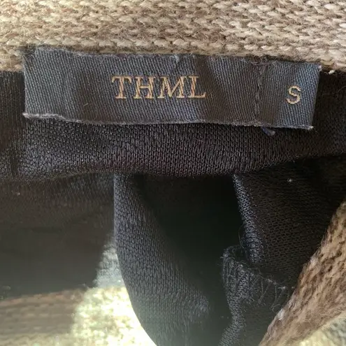 THML Striped Quilted Crew Neck Sweater