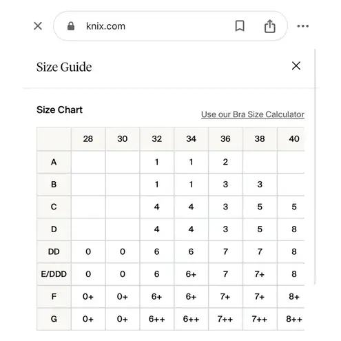 Knix WingWomen Contour Bra Wireless Size 8++/40G