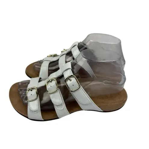 Vionic * Misa Comfort Sandal Womens Size 6W White Orthopedic Slide Summer Shoe