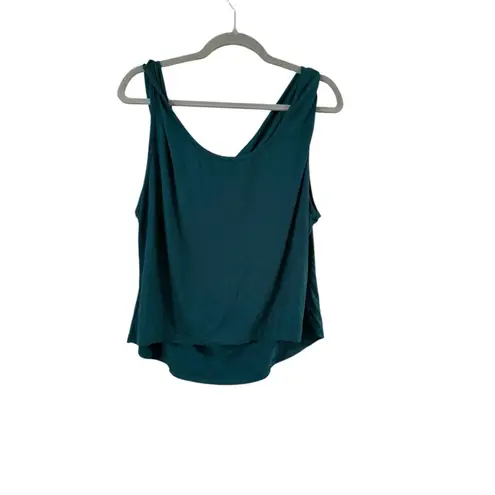 Cider Women's Teal Cowl Neck Tank Top Plus Size XXL