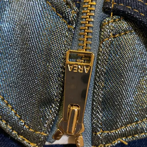 Area Bandeau Neckline Denim Crop Top size US 8