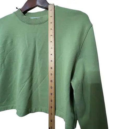 Apparis Isabel Cropped Sweatshirt Women’s Size Small Epson Green Organic Cotton