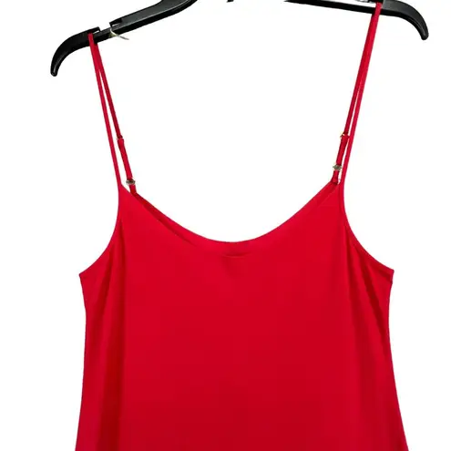 Commando  Tailored Slip Dress Womens M/L Red Adjustable Straps Classic Stretch