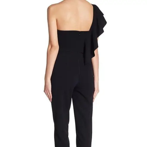 Alexia Admor Alexia Admor Synthetic One-shoulder Ruffle Jumpsuit in Black Womens Size 4 - Image 2