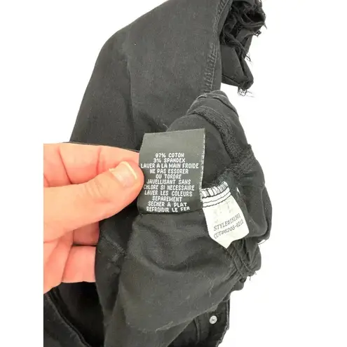 Tripp NYC Fishnet Jeans Distressed Black Ripped Size 15