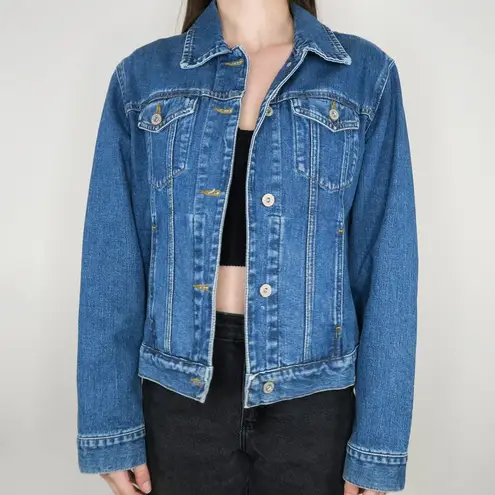 Vintage 90s Eddie Bauer Denim Jacket - Dark Blue Jean Vintage 90s Eddie Bauer Denim Jacket - Dark Blue Jean